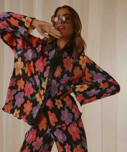 Peppermayo Exclusive Wine Dates Shirt - Noir Bloom New & Most Loved