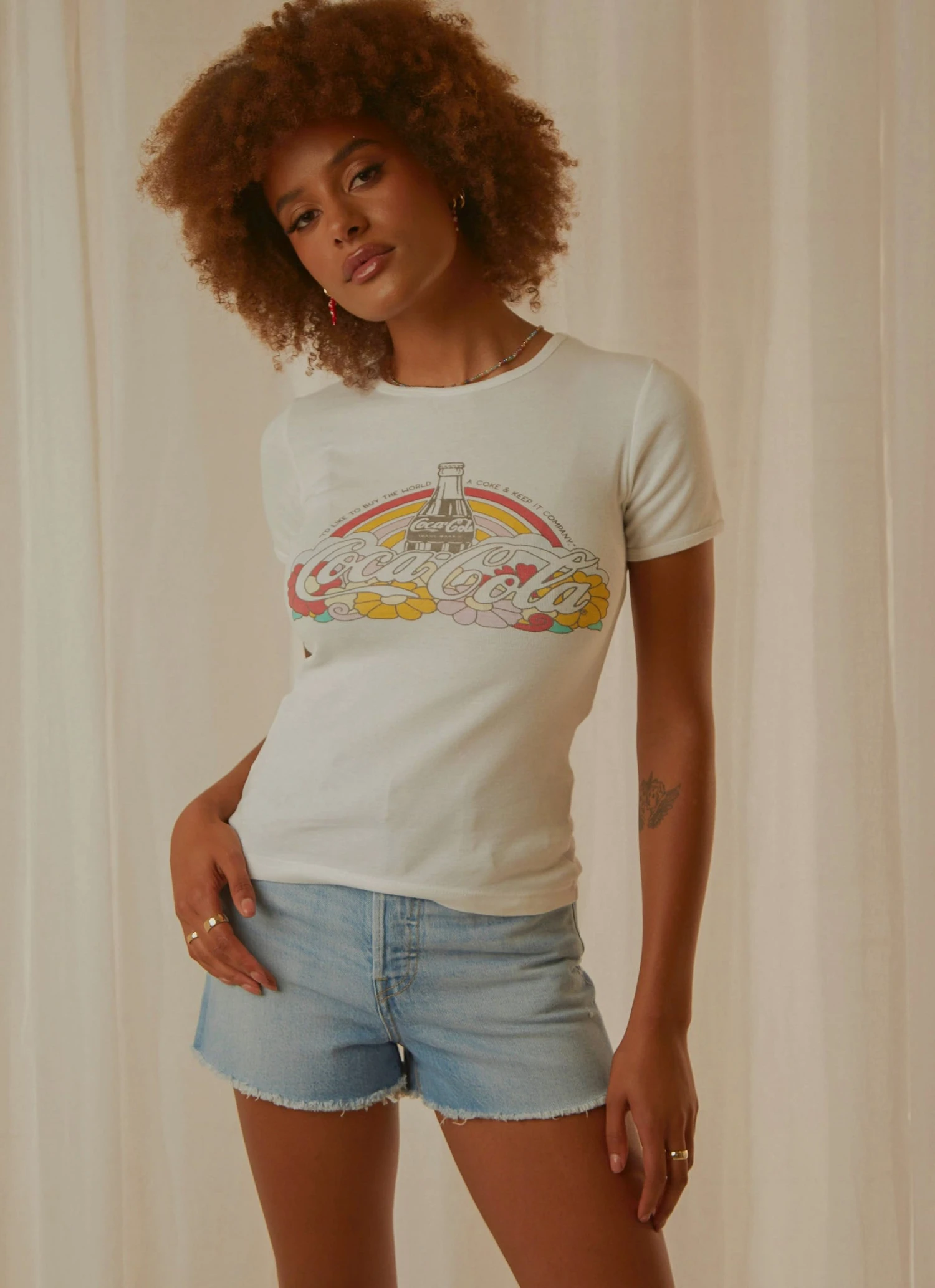 Rolla's Coke Unity Logo Tee - Vintage White New & Most Loved 5 Rolla's Coke Unity Logo Tee - Vintage White New & Most Loved