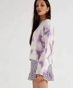 Peppermayo An Obsession Tie Dye Sweater - Lilac