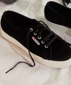 Superga 2790 Velvet Chenillew Sneaker - Black