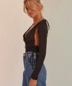 Peppermayo Til The Dawn Crop Top - Black 10 Peppermayo Til The Dawn Crop Top - Black