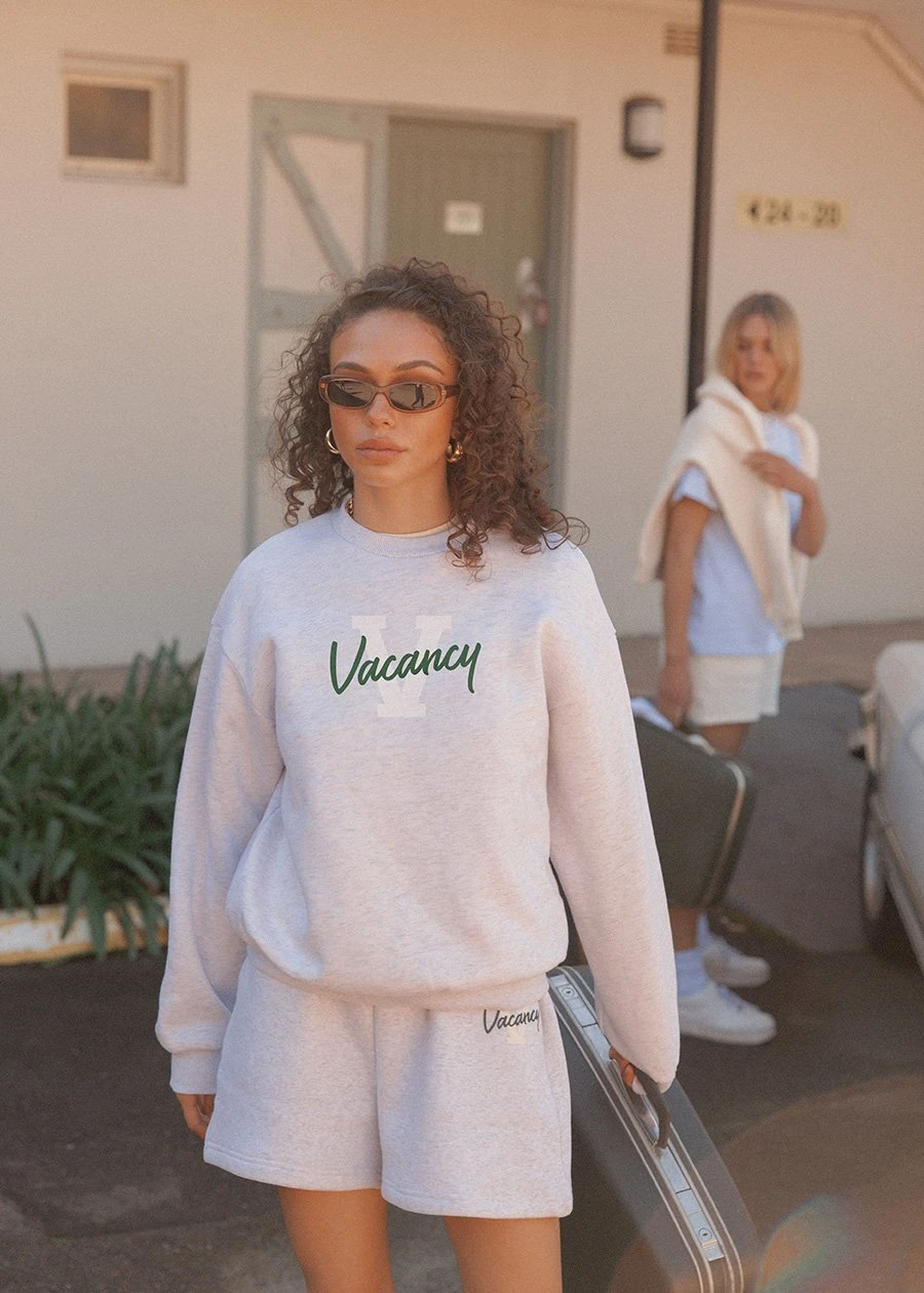 Vacancy Supply Campus Lounge Short - Grey Marle Vacancy Supply Campus Lounge Short - Grey Marle