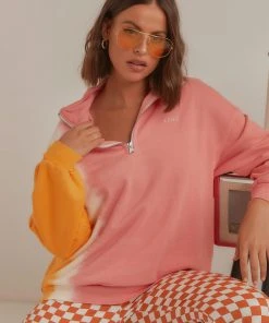 Levi's Yesterdays Dip Dye Chambray Jumper - Kumquat & Peony New & Most Loved