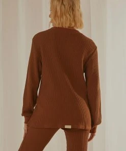 Peppermayo Exclusive Kallie Waffle Top - Chocolate 13 Peppermayo Exclusive Kallie Waffle Top - Chocolate