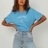 Rolla's New & Most Loved Lucky Bay Tomboy Tee - Blue 2 Rolla's New & Most Loved Lucky Bay Tomboy Tee - Blue