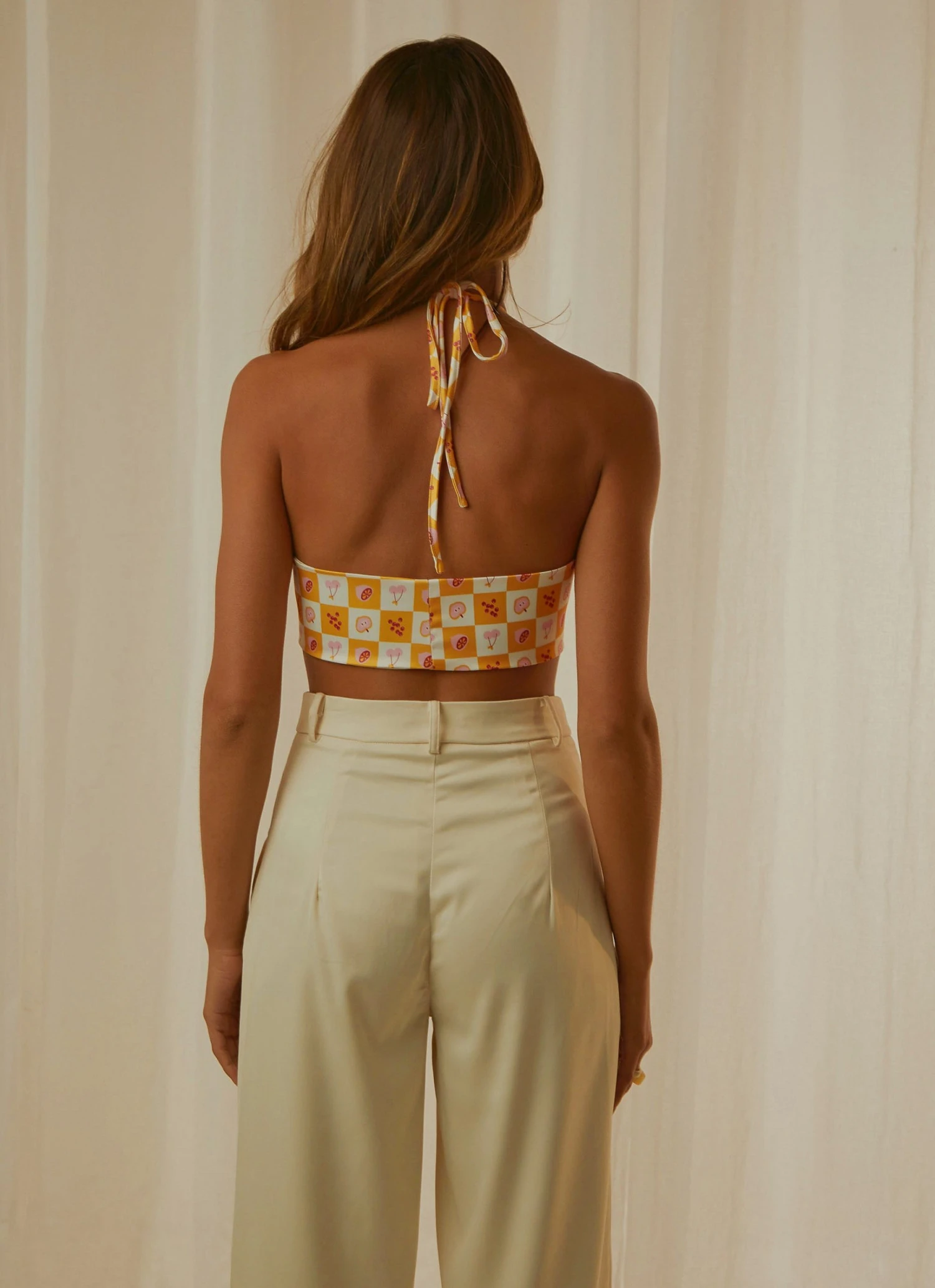 Peppermayo Exclusive New & Most Loved Frankie Crop - Fruity Check 7 Peppermayo Exclusive New & Most Loved Frankie Crop - Fruity Check