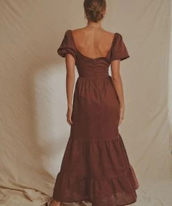 National Breast Cancer Foundation X Peppermayo New & Most Loved Europe Local Linen Maxi Dress - Choc Brown 11 National Breast Cancer Foundation X Peppermayo New & Most Loved Europe Local Linen Maxi Dress - Choc Brown