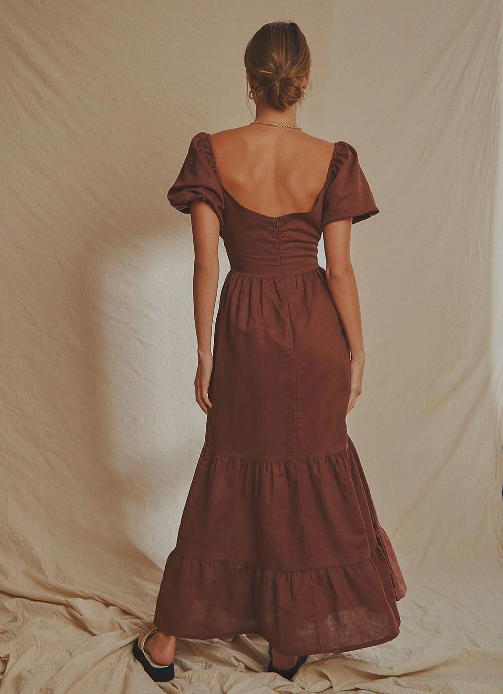 National Breast Cancer Foundation X Peppermayo New & Most Loved Europe Local Linen Maxi Dress - Choc Brown 7 National Breast Cancer Foundation X Peppermayo New & Most Loved Europe Local Linen Maxi Dress - Choc Brown