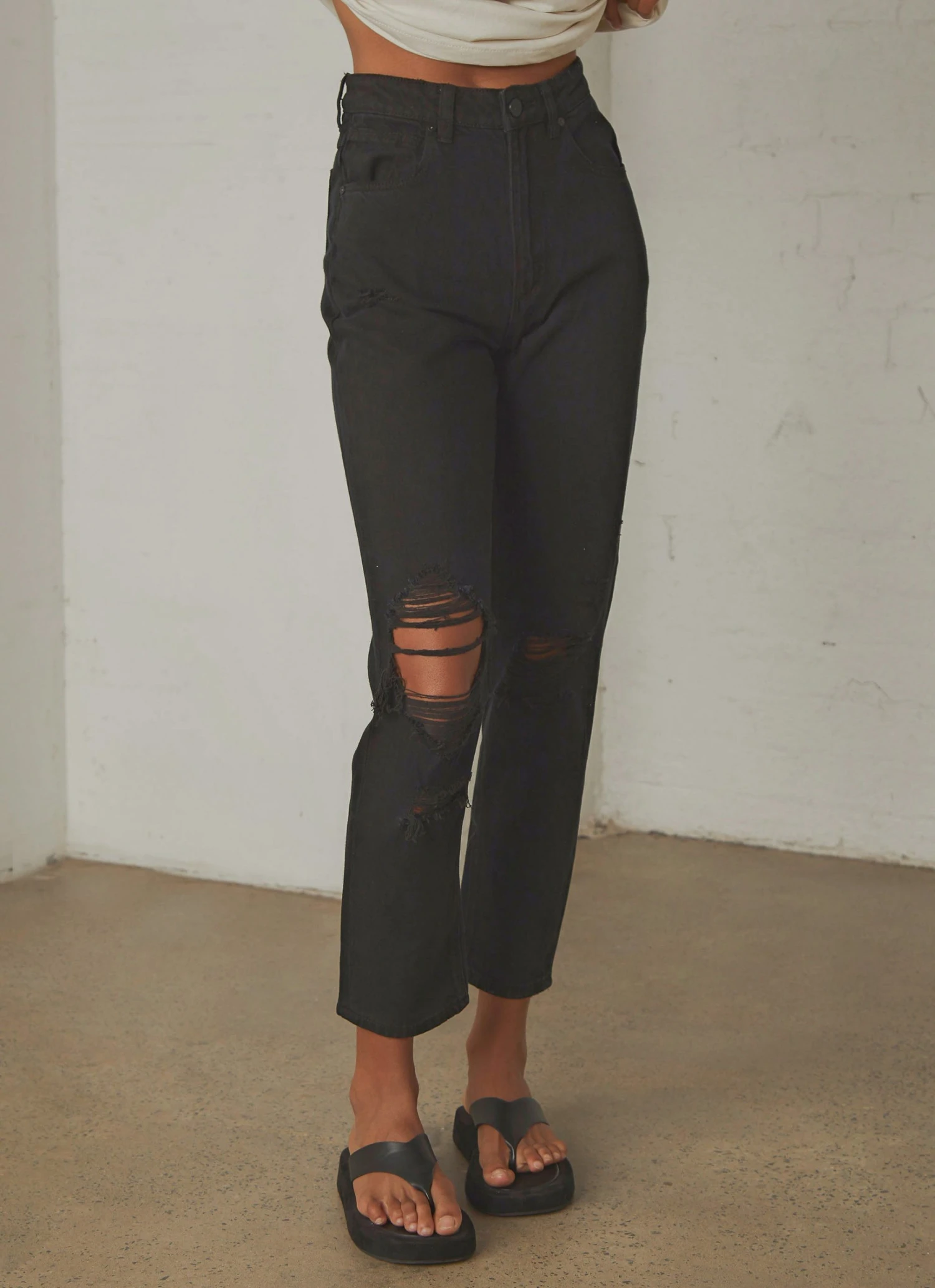 Abrand New & Most Loved A 94 Slim Jeans - Black Wildlife 6 Abrand New & Most Loved A 94 Slim Jeans - Black Wildlife