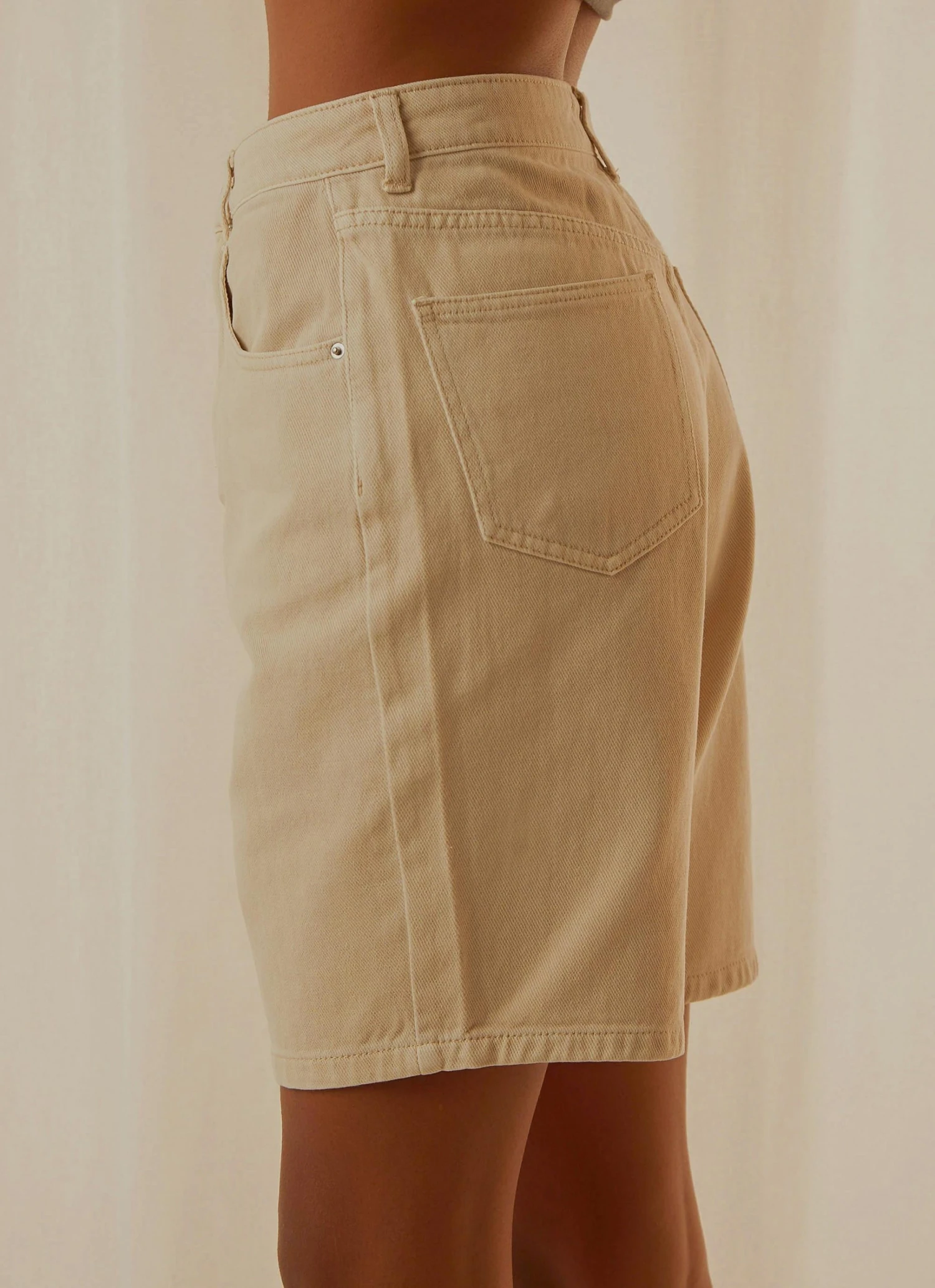 Nude Lucy Rai Denim Short - Bone 7 Nude Lucy Rai Denim Short - Bone