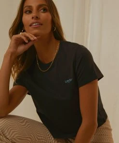 Levi's Cropped Jordie Tee - Caviar