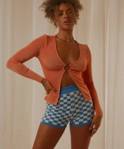 Peppermayo New & Most Loved Pamela Long Sleeve Top - Orange