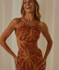 Charlie Holiday Tuscany Maxi Dress - Isle Of Palms New & Most Loved