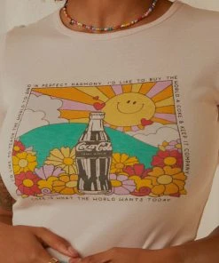 Rolla's New & Most Loved Coke Sunshine Tee - Pink