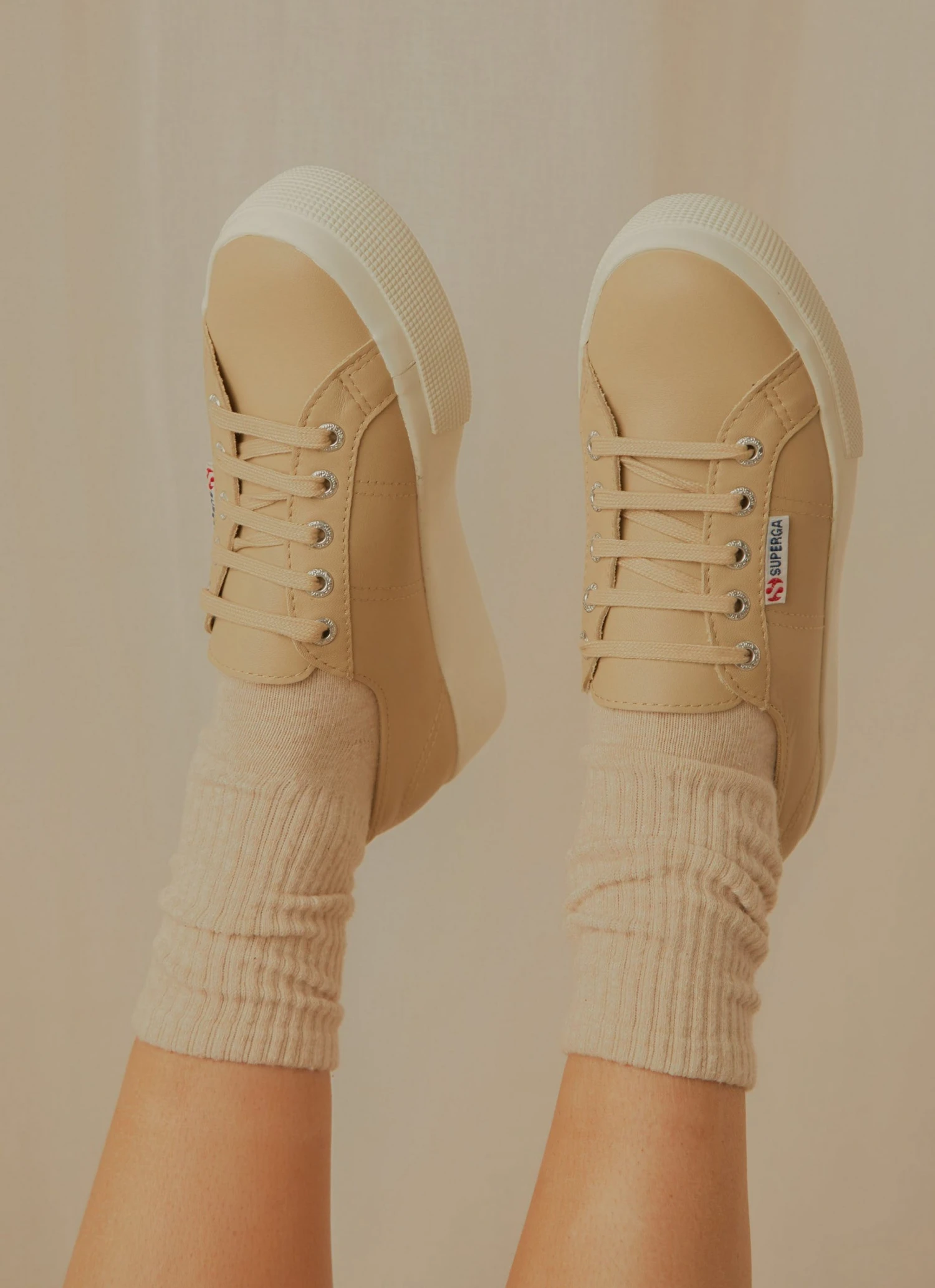 Superga 2730 Nappa Sneaker - Beige Favorio New & Most Loved 3 Superga 2730 Nappa Sneaker - Beige Favorio New & Most Loved
