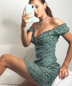 Peppermayo Laps Around The Sun Mini Dress - Green