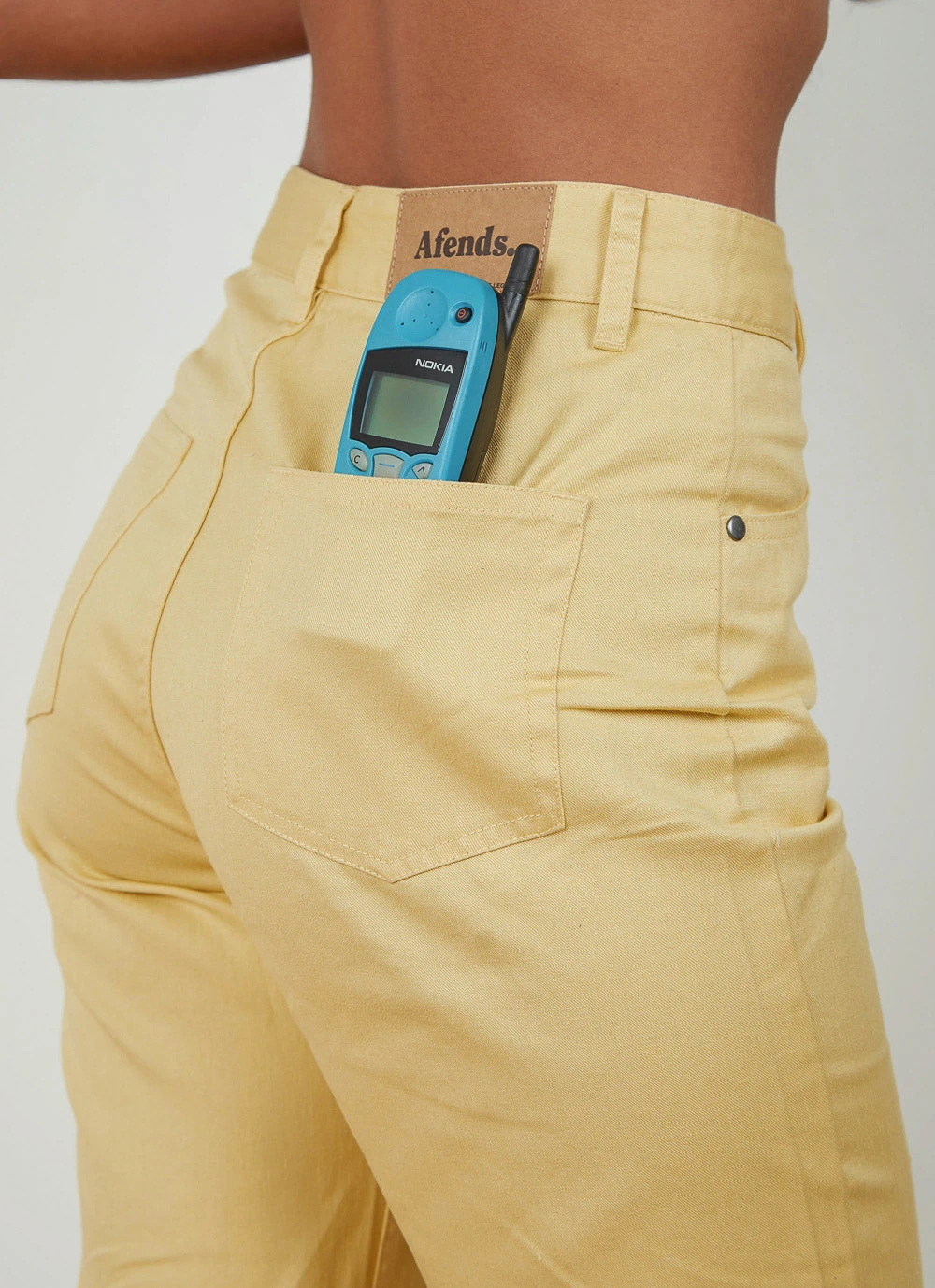 Afends New & Most Loved Shelby Hemp Twill Wide Leg Pant - Yellow Afends New & Most Loved Shelby Hemp Twill Wide Leg Pant - Yellow