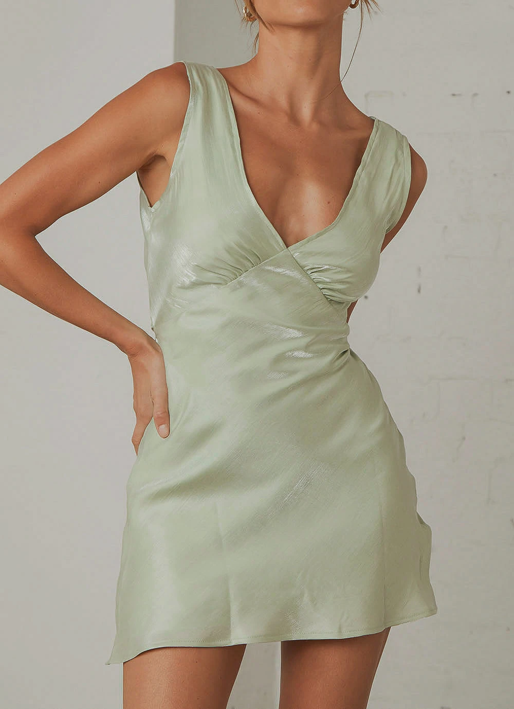 Peppermayo Exclusive Audrey Vintage Slip Dress - Sage New & Most Loved 3 Peppermayo Exclusive Audrey Vintage Slip Dress - Sage New & Most Loved