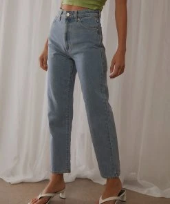 Abrand A Venice Straight Jeans - Waterfalls Blue