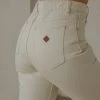Abrand New & Most Loved A 94' High Straight Jean - Stone White