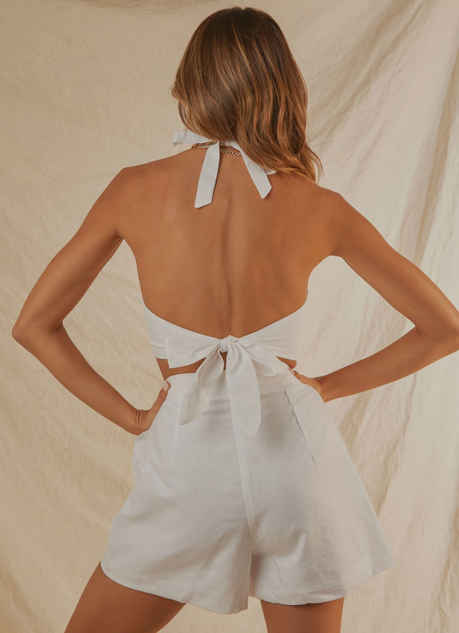 Peppermayo Exclusive Romantics Linen Halter Top - White New & Most Loved 8 Peppermayo Exclusive Romantics Linen Halter Top - White New & Most Loved