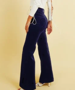 Rolla's Eastcoast Flare Pants - Midnight Cord 12 Rolla's Eastcoast Flare Pants - Midnight Cord