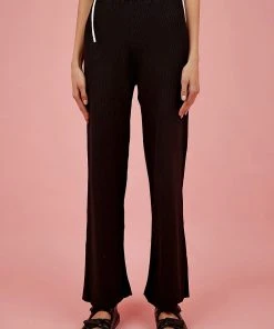 Peppermayo Exclusive Model Takeover Knit Pants - Black