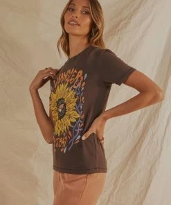 Wrangler Eye Flora Tee - Worn Black New & Most Loved 10 Wrangler Eye Flora Tee - Worn Black New & Most Loved