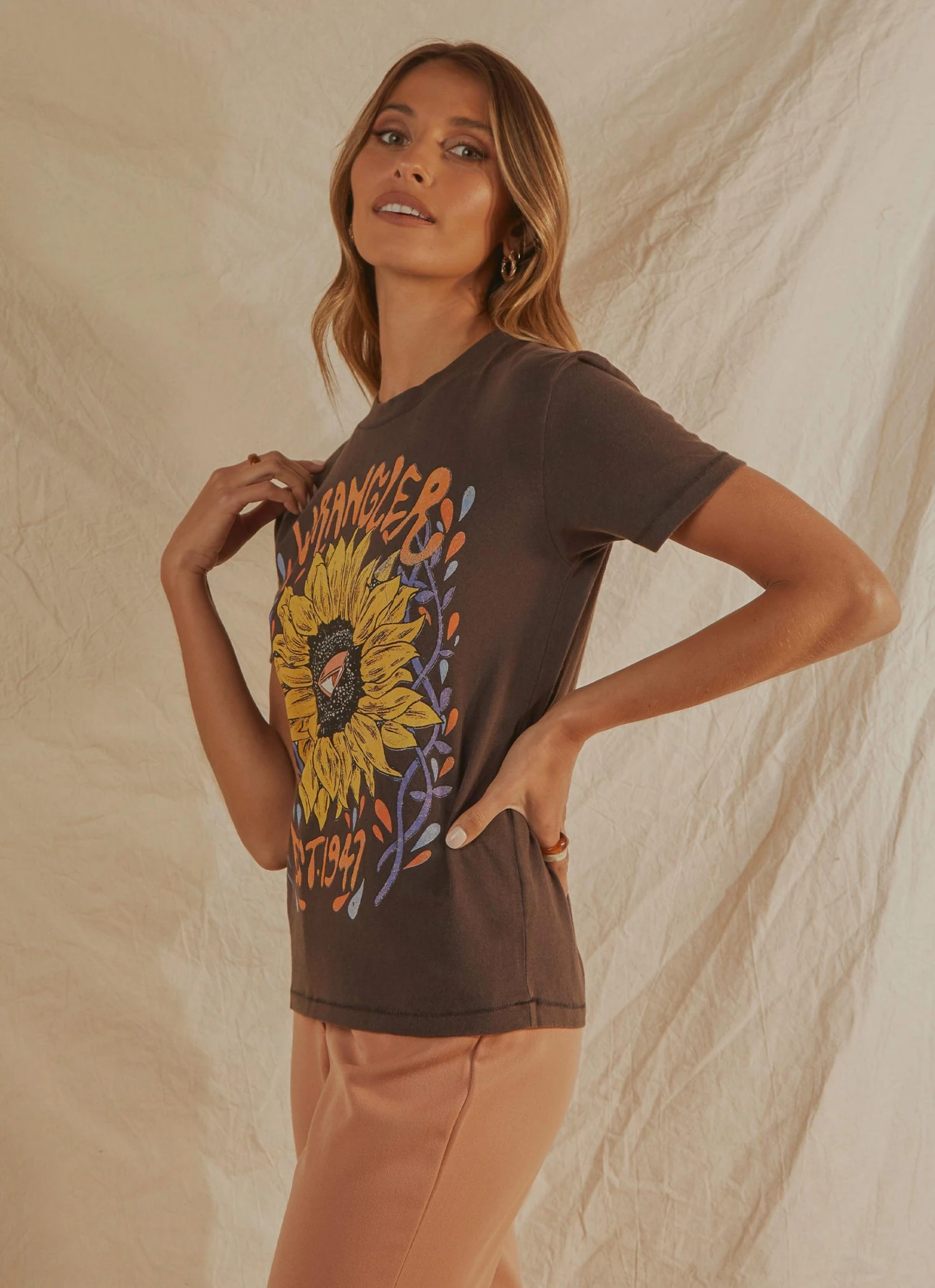 Wrangler Eye Flora Tee - Worn Black New & Most Loved 6 Wrangler Eye Flora Tee - Worn Black New & Most Loved