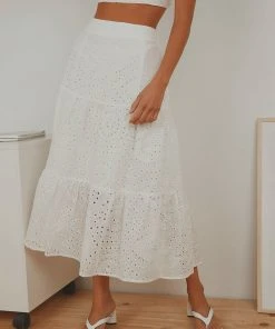 Peppermayo New & Most Loved Callie Midi Skirt - White 9 Peppermayo New & Most Loved Callie Midi Skirt - White