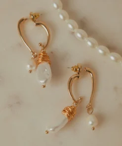 Peppermayo Into The Deep Earrings - Gold/ Pearl New Accessories