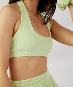 Peppermayo Exclusive Voyage Terry Halter Crop - Green New & Most Loved