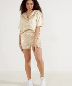 Peppermayo Exclusive Apartment In Paris Shorts - Beige New & Most Loved
