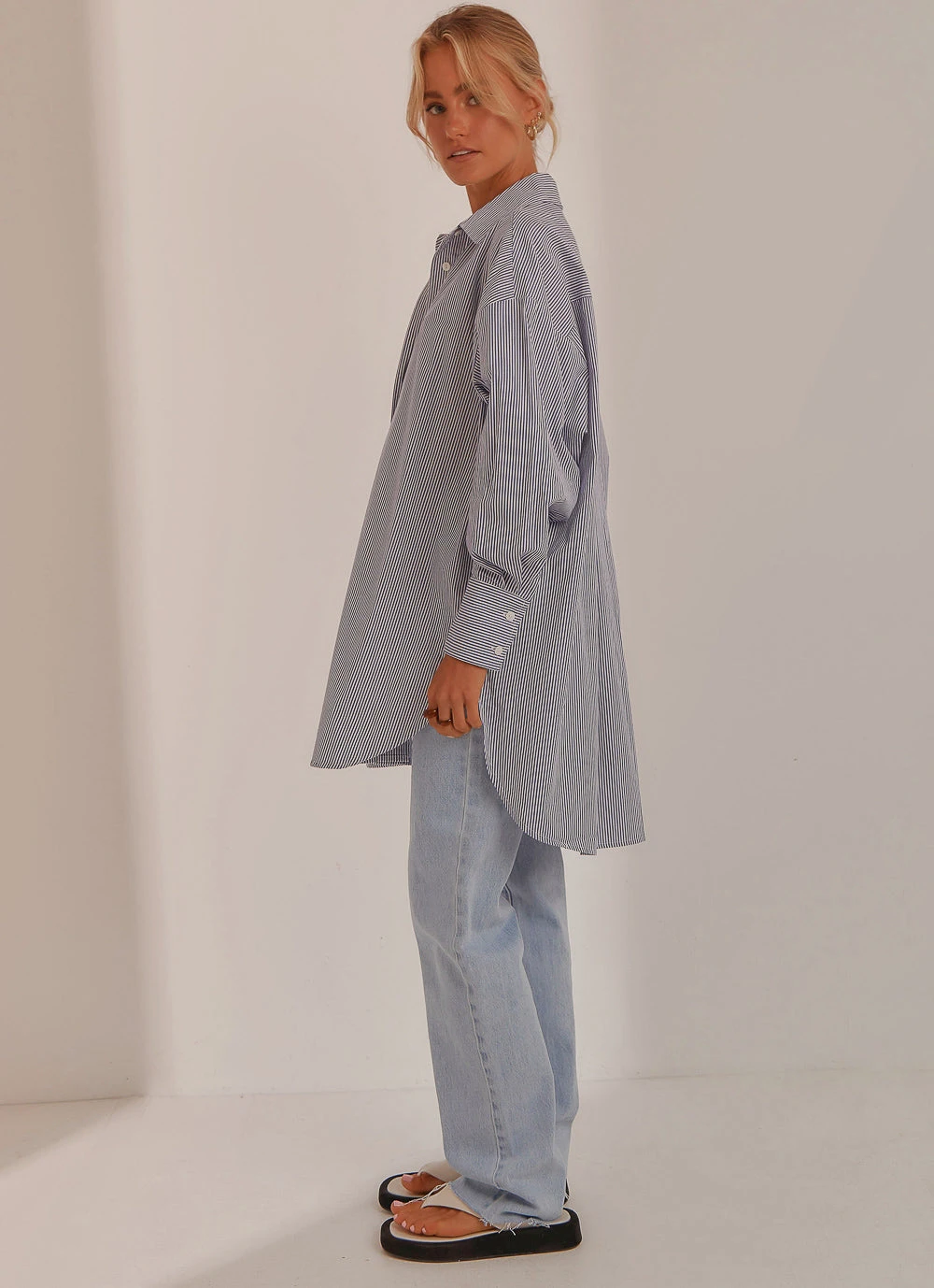 Peppermayo Liasons Oversized Shirt - Blue Stripe New & Most Loved 8 Peppermayo Liasons Oversized Shirt - Blue Stripe New & Most Loved