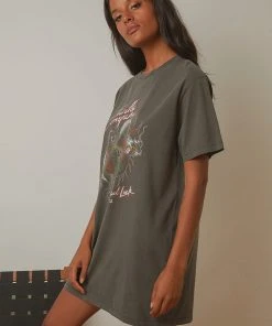 Thrills Bad Luck Merch Tee Dress - Merch Black 10 Thrills Bad Luck Merch Tee Dress - Merch Black