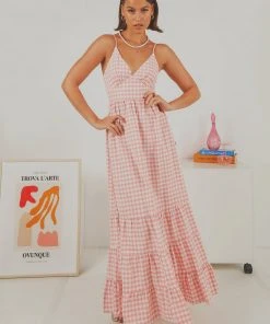 Peppermayo Exclusive New & Most Loved Edie Maxi Dress - Pink Gingham 9 Peppermayo Exclusive New & Most Loved Edie Maxi Dress - Pink Gingham