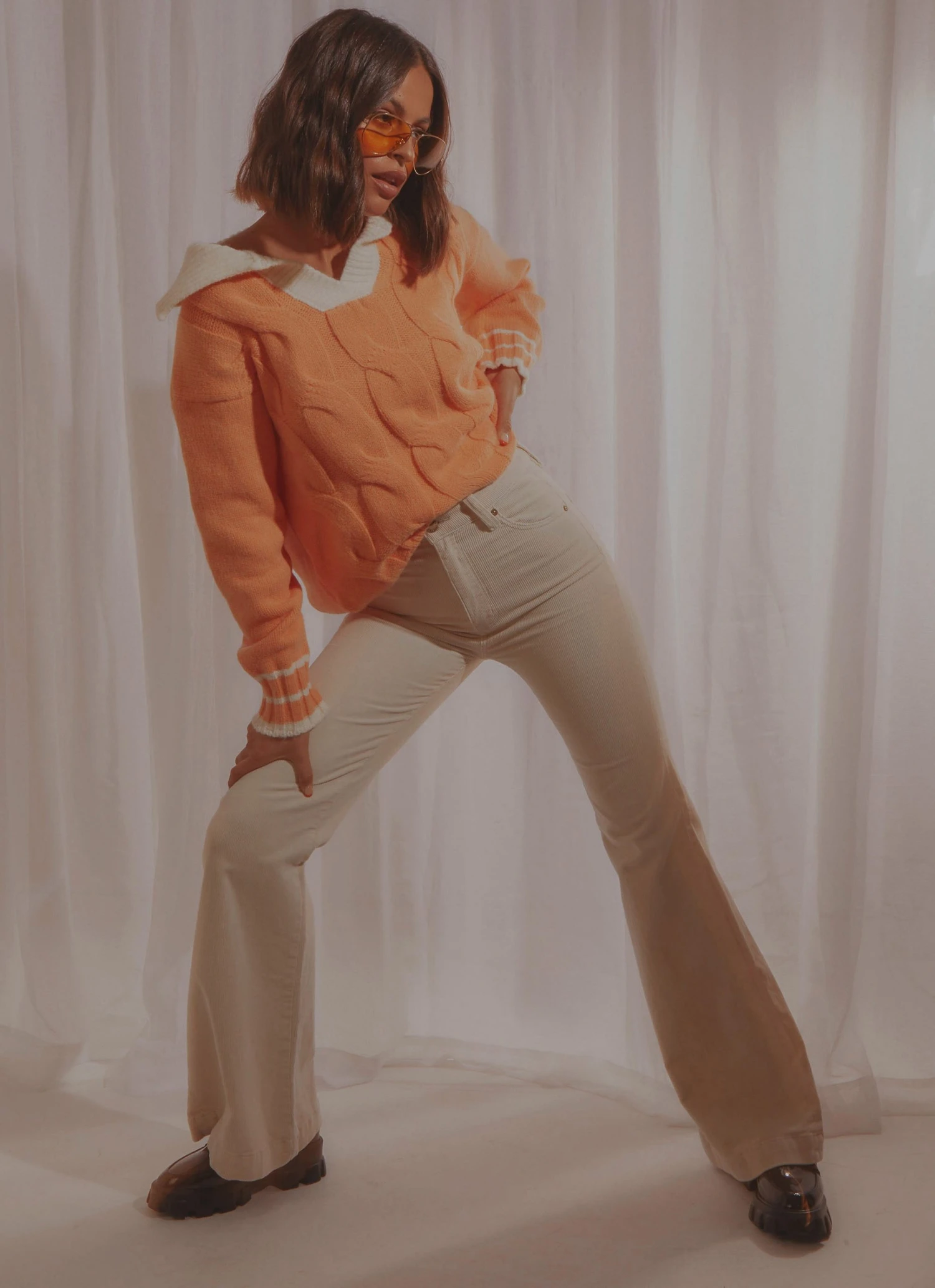 Peppermayo Country House Knit Sweater - Orange 5 Peppermayo Country House Knit Sweater - Orange