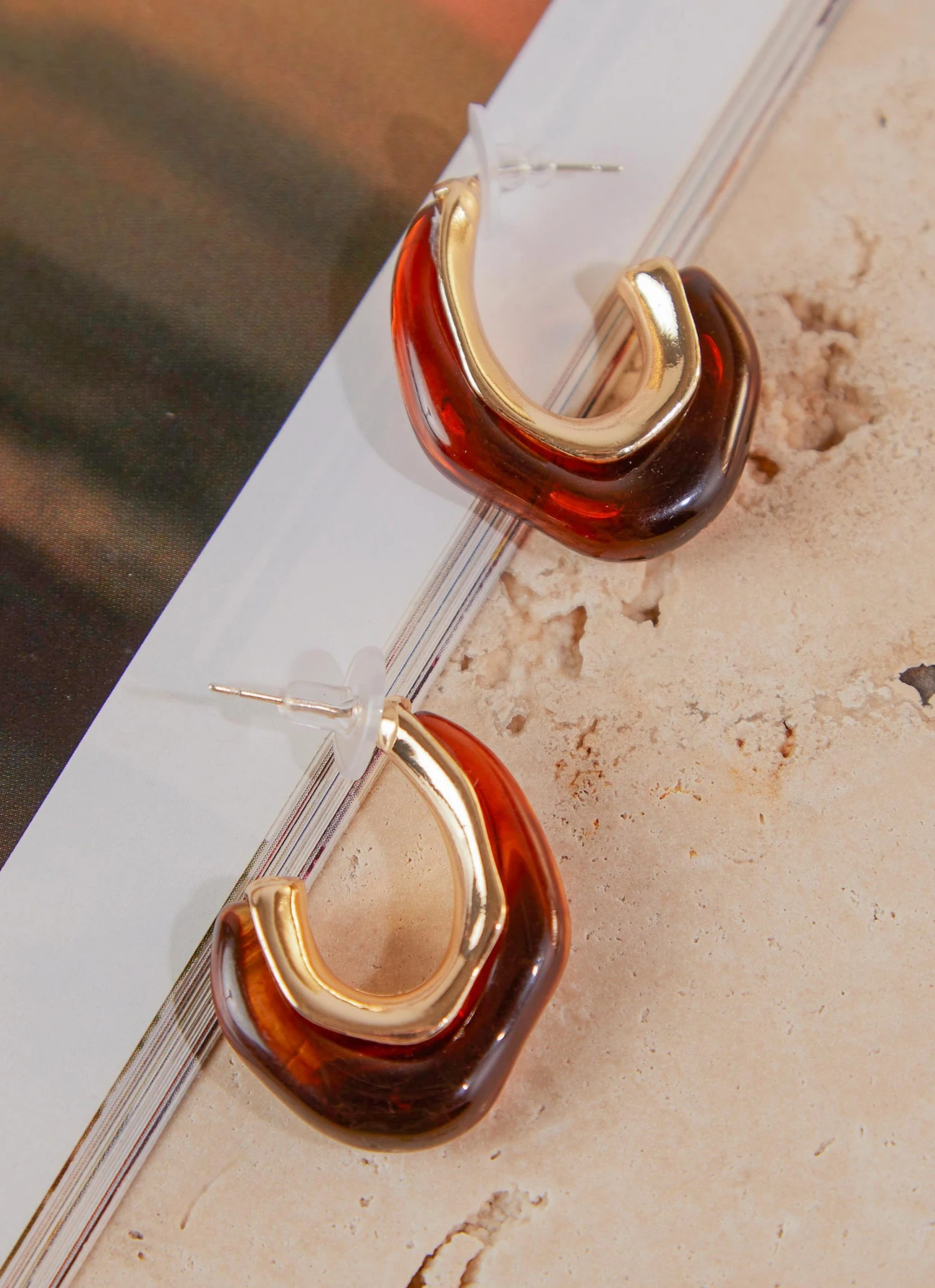 Peppermayo New & Most Loved Moment In Time Earrings - Brown 3 Peppermayo New & Most Loved Moment In Time Earrings - Brown