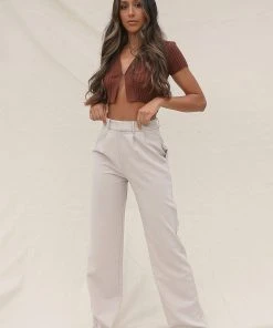 Peppermayo Exclusive Weekend Mode Pants - Taupe New & Most Loved