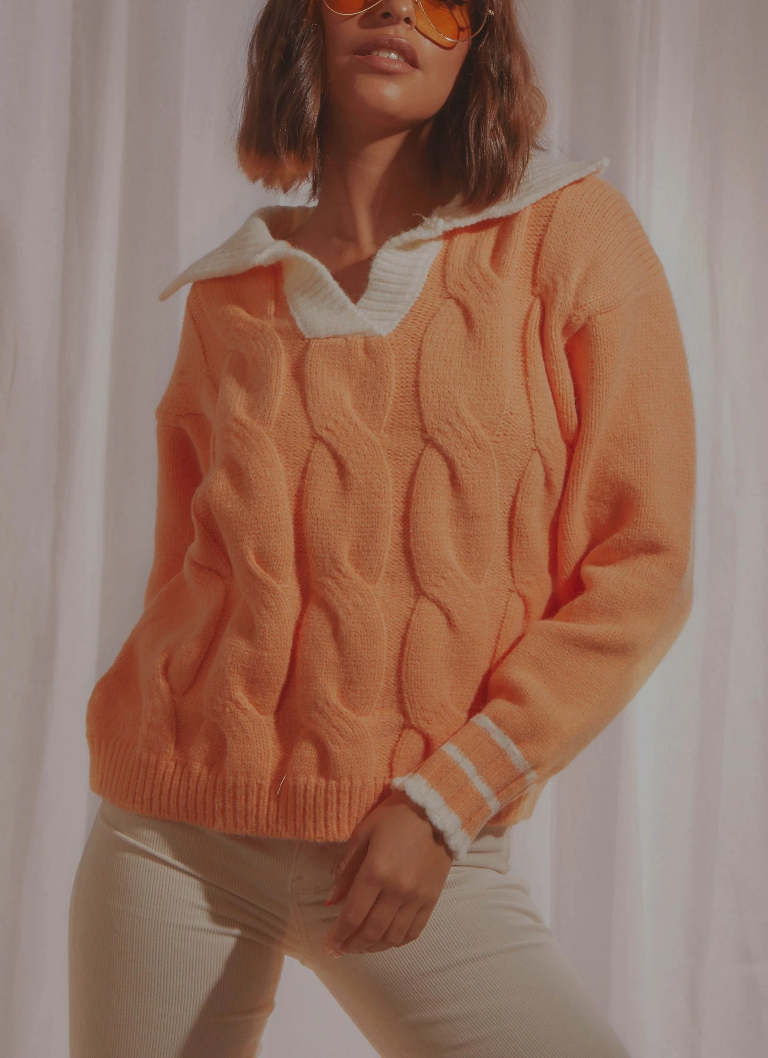 Peppermayo Country House Knit Sweater - Orange 4 Peppermayo Country House Knit Sweater - Orange