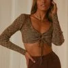 Peppermayo New & Most Loved Karina Crop Top - Choc Brown 2 Peppermayo New & Most Loved Karina Crop Top - Choc Brown