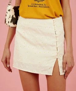 Peppermayo Know Your Worth Mini Skirt - Cream