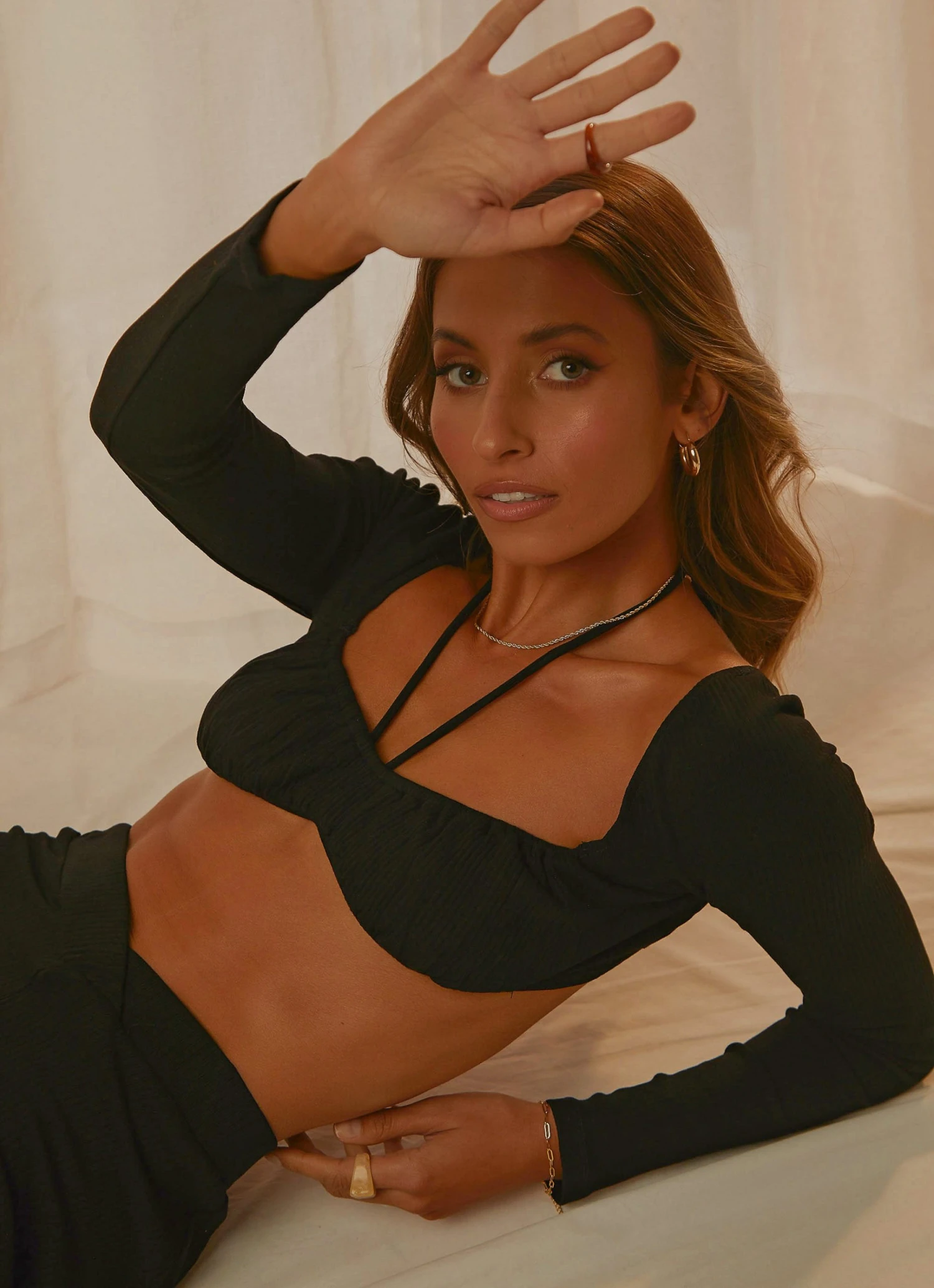 Peppermayo Spininng Around Crop Top - Black 4 Peppermayo Spininng Around Crop Top - Black