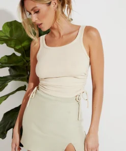 Peppermayo Exclusive Talk It Out Top - Beige