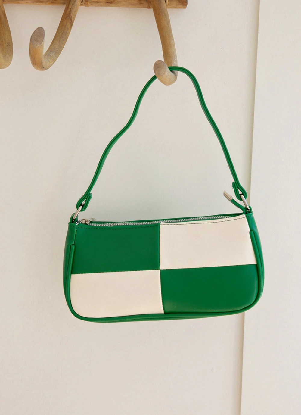 Peppermayo On The Record Handbag - Emerald Check New & Most Loved 4 Peppermayo On The Record Handbag - Emerald Check New & Most Loved