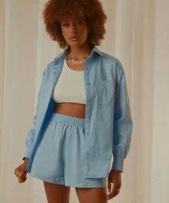 Peppermayo Exclusive Daydreams Shirt - Baby Blue New & Most Loved