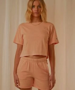 Champion New & Most Loved Vintage Dye Boyfriend Short - Certan Peach