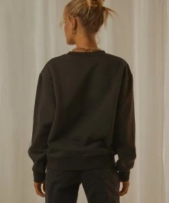 Nude Lucy Nude Classics Slogan Sweat - Coal New & Most Loved 11 Nude Lucy Nude Classics Slogan Sweat - Coal New & Most Loved