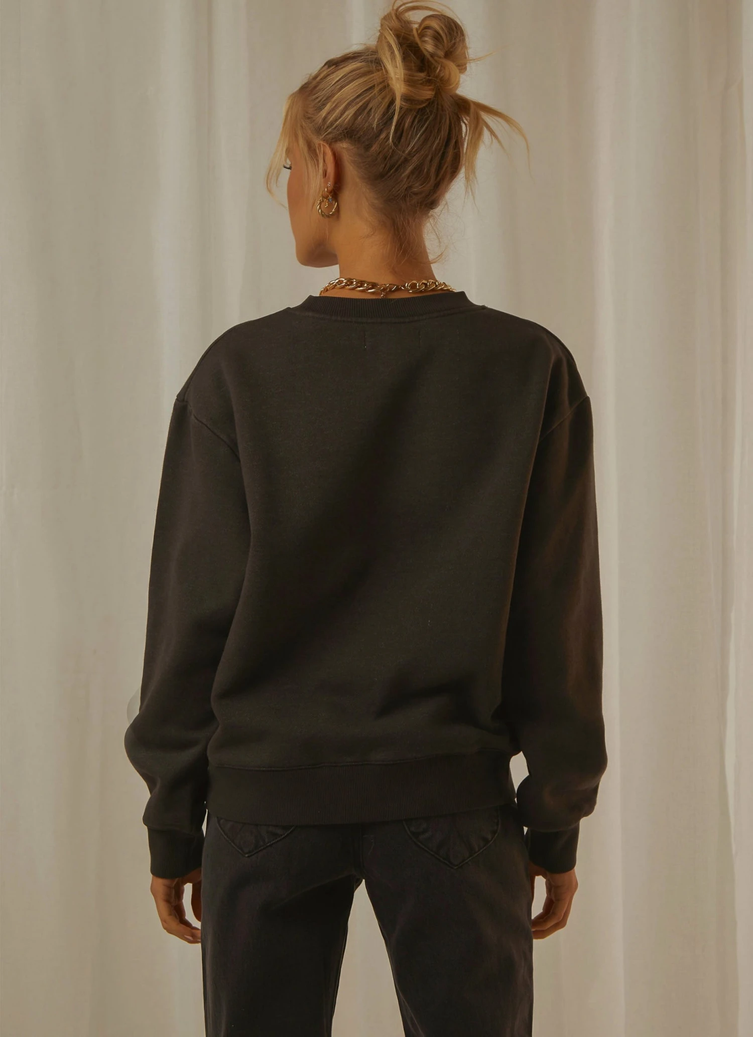 Nude Lucy Nude Classics Slogan Sweat - Coal New & Most Loved 7 Nude Lucy Nude Classics Slogan Sweat - Coal New & Most Loved