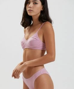 Afends New & Most Loved Lolly Hemp Bralette - Smokey Pink